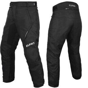 Alpha Unisex Adult  Air Series Motorcycle Pants Black Waist 30"-32" Inseam 34"